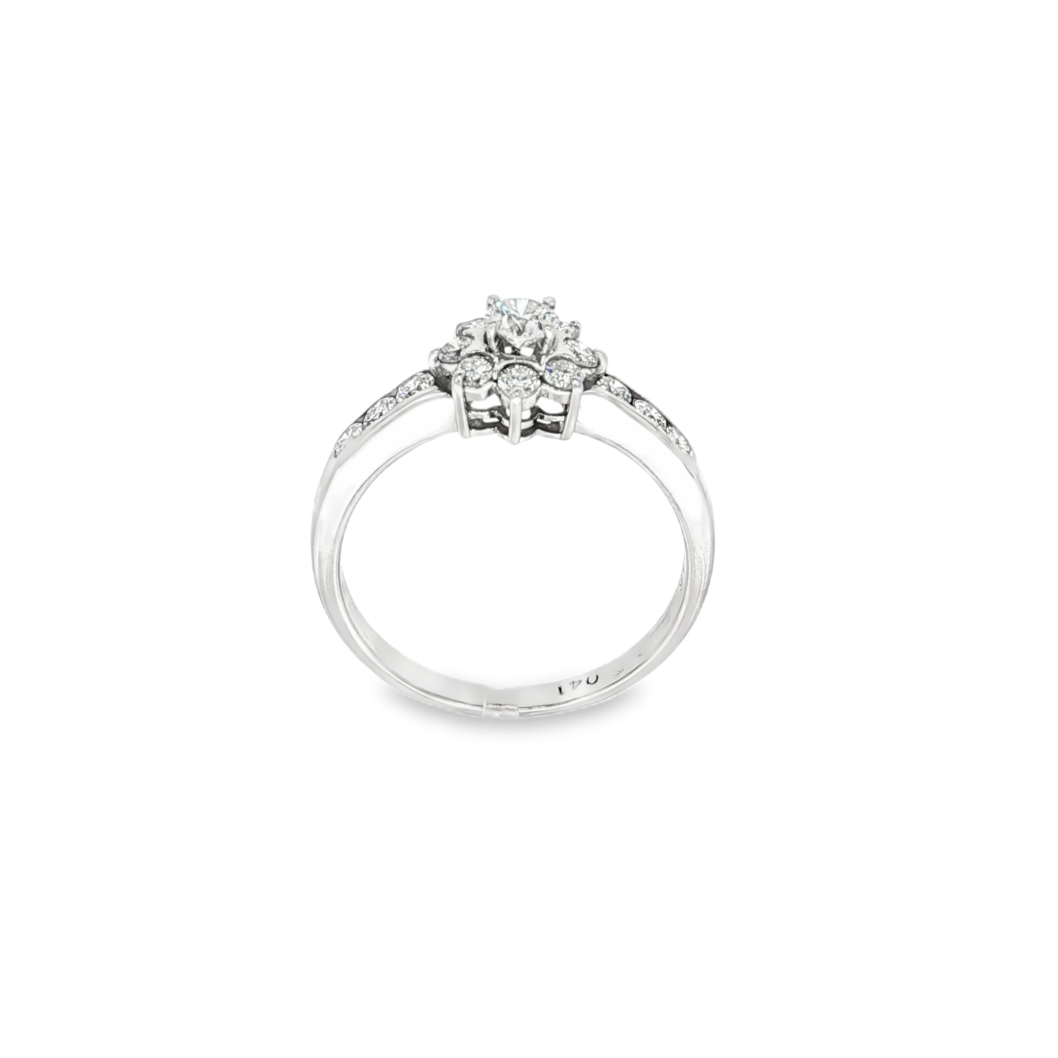 ANILLO FLOR CON DIAMANTES