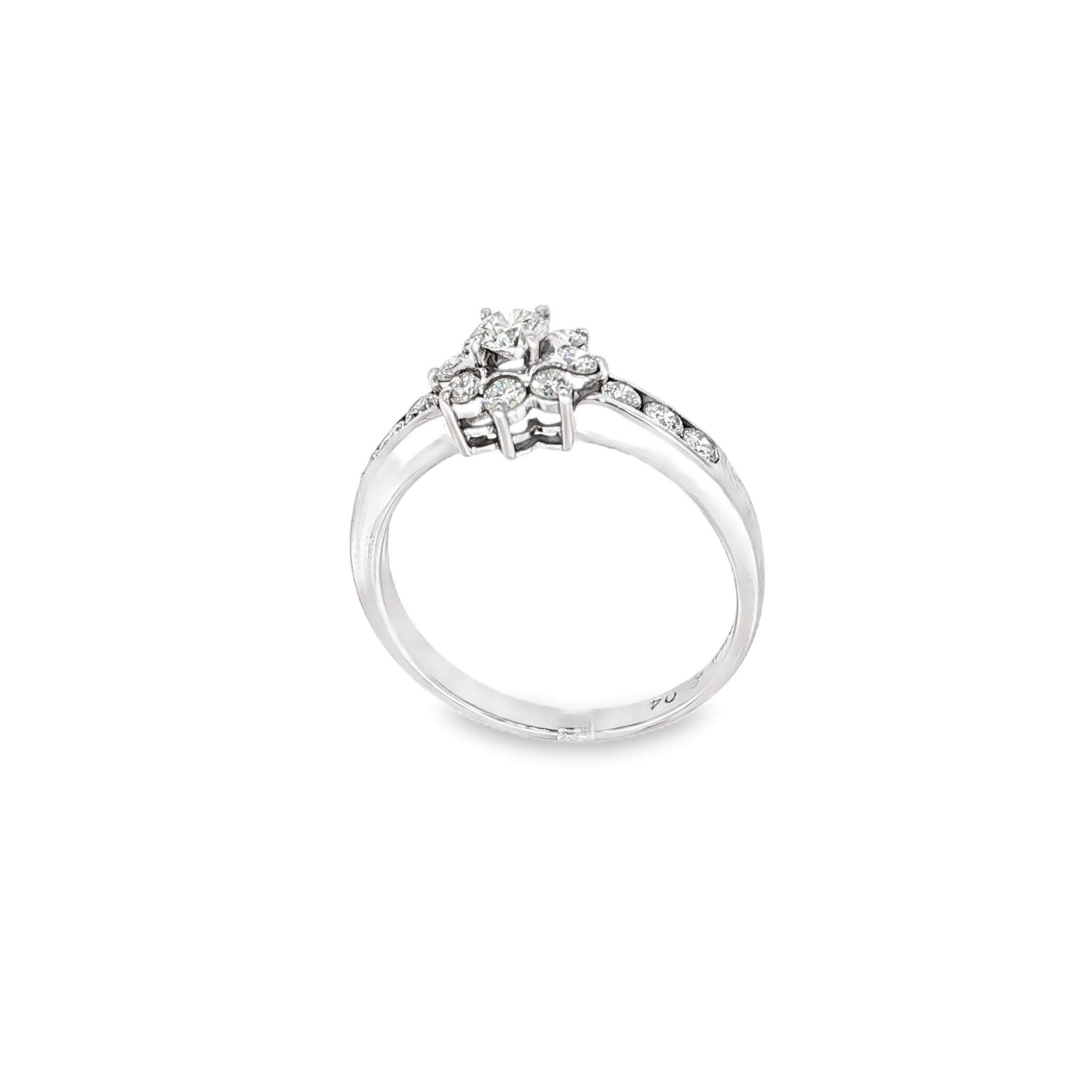 ANILLO FLOR CON DIAMANTES