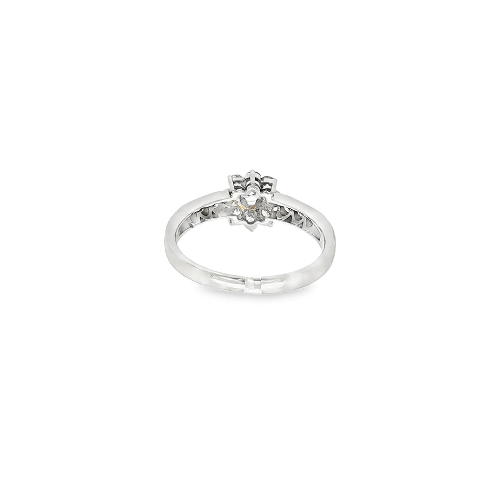 ANILLO FLOR CON DIAMANTES