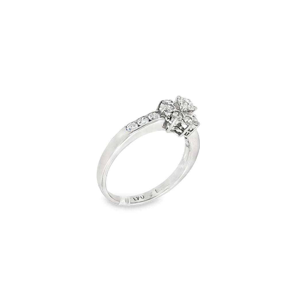 ANILLO FLOR CON DIAMANTES