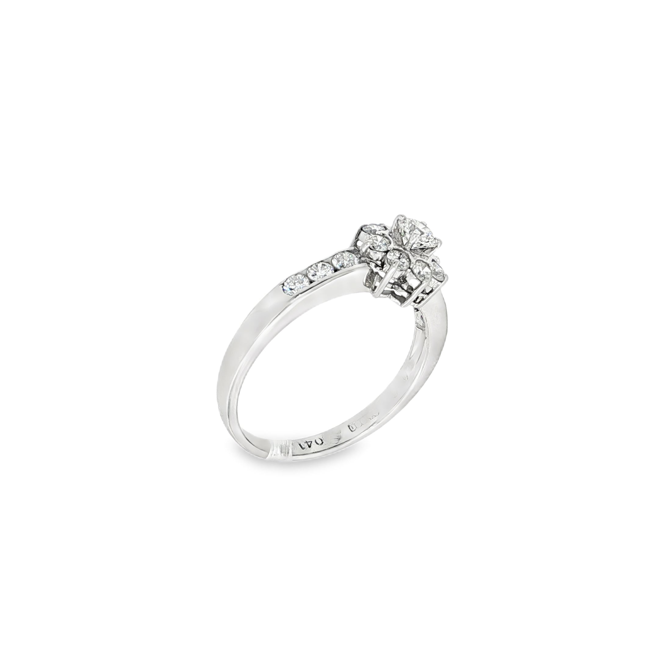 ANILLO FLOR CON DIAMANTES