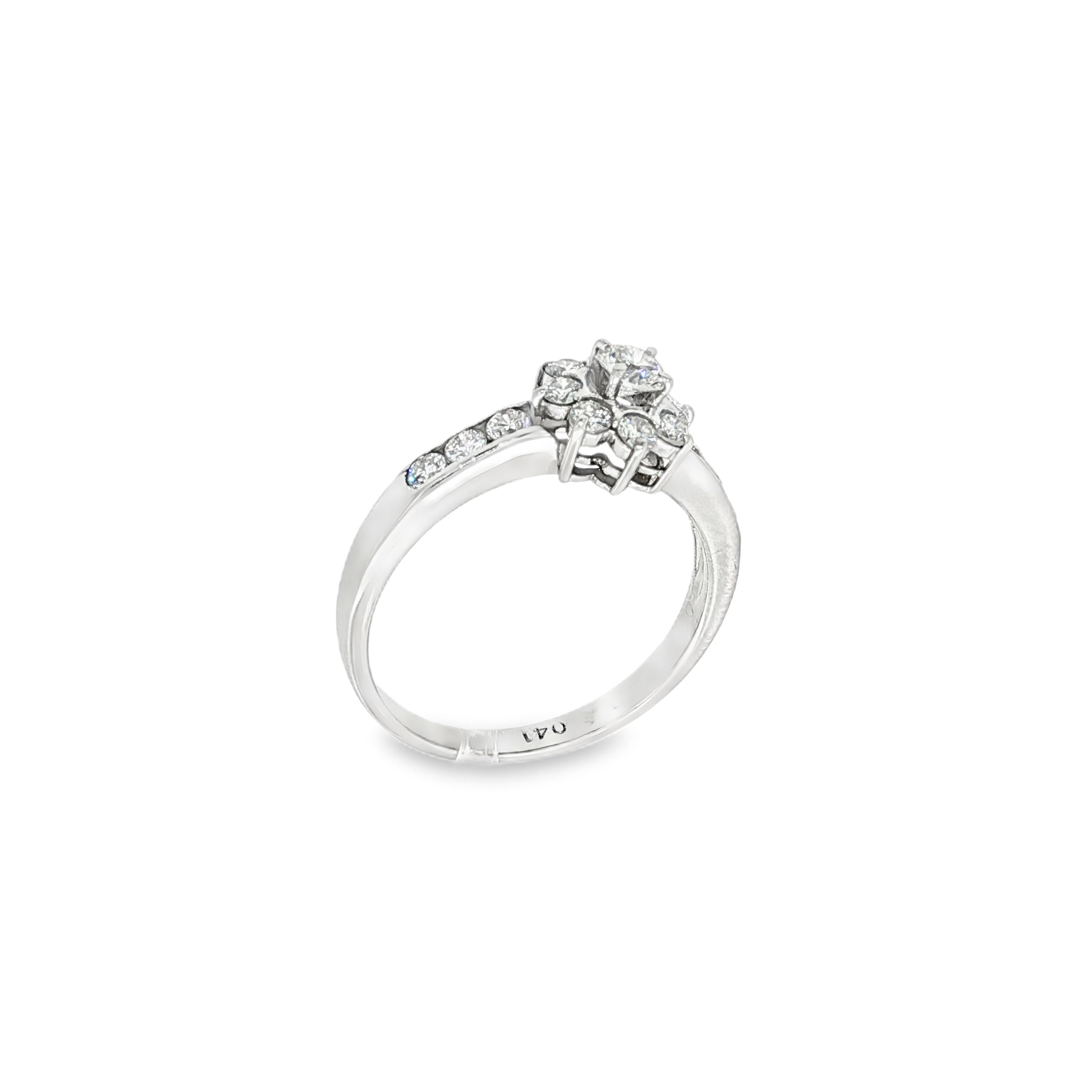 ANILLO FLOR CON DIAMANTES