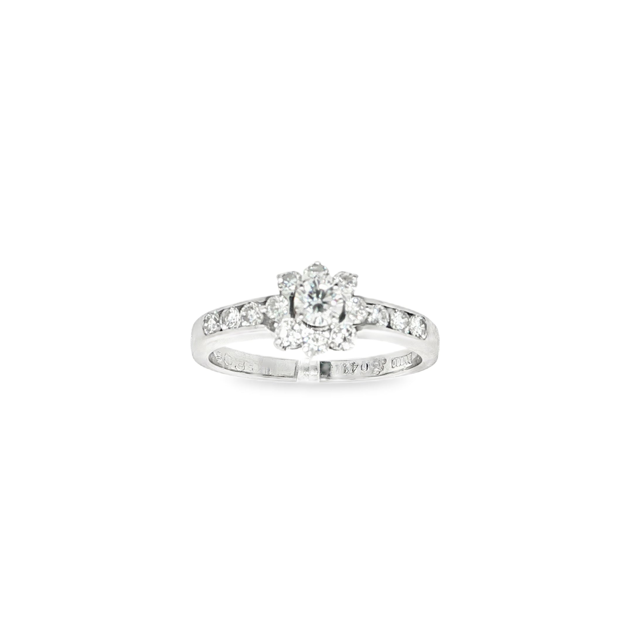 ANILLO FLOR CON DIAMANTES