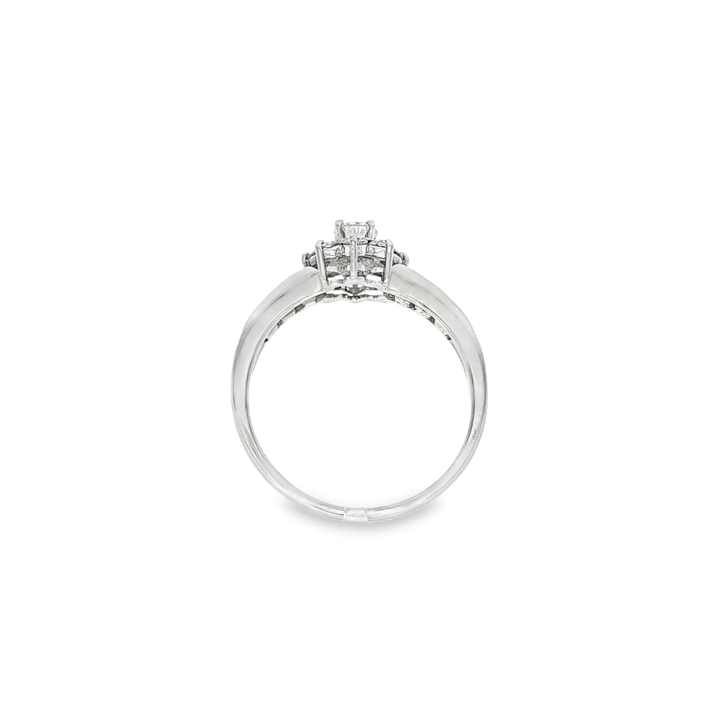 ANILLO FLOR CON DIAMANTES