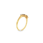 ANILLO CINQUILLO CON ZAFIROS Y DIAMANTES