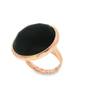 ANILLO ORO ROSA CON ONIX