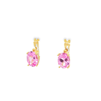 PENDIENTES CON CIRCONITAS ROSA