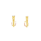 PENDIENTES CON CIRCONITAS ROSA