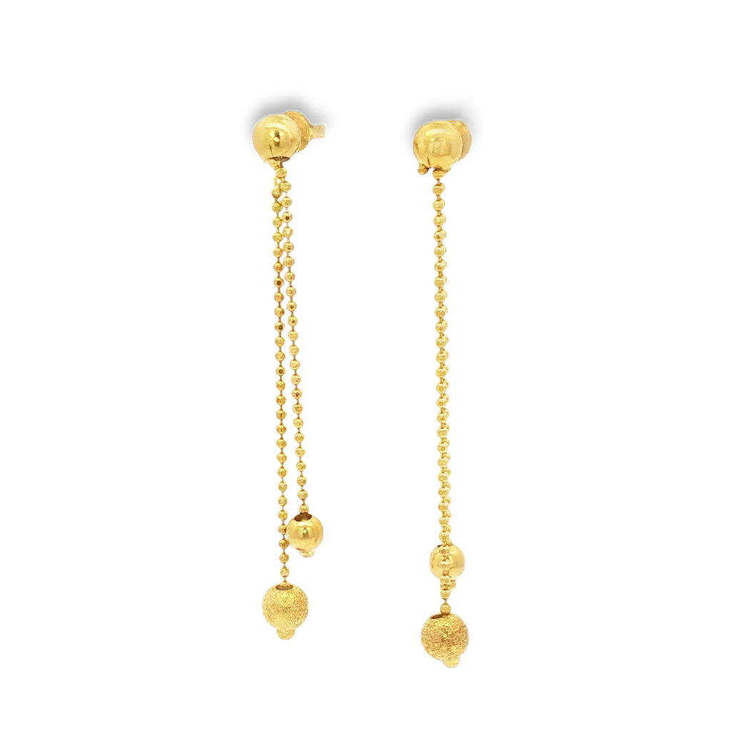 PENDIENTES LARGOS DE BOLAS