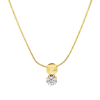 COLLAR CON COLGANTE FLOR CON DIAMANTES