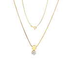 COLLAR CON COLGANTE FLOR CON DIAMANTES