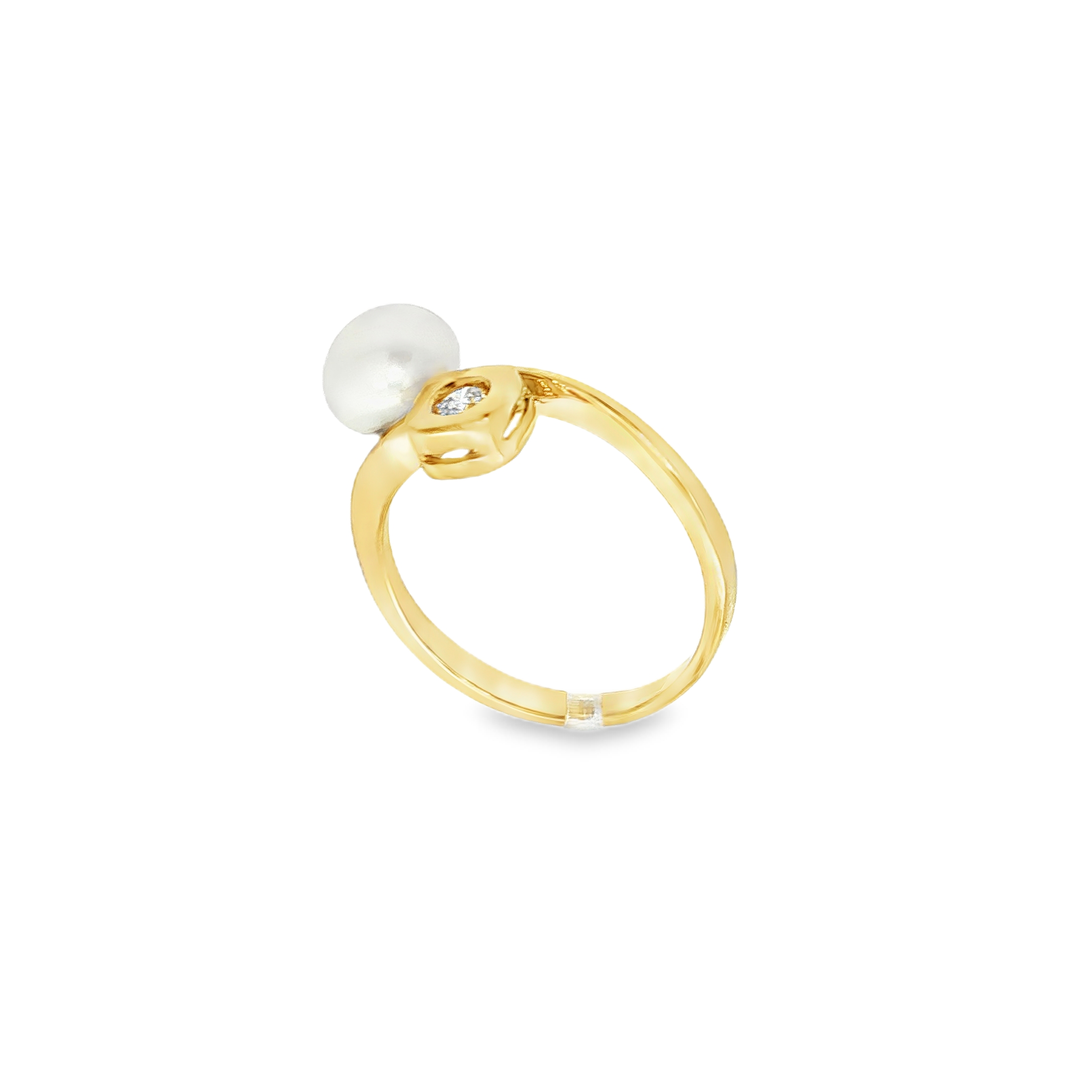 CONJUNTO SORTIJA Y PENDIENTES PERLAS Y CIRCONITAS