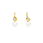 CONJUNTO SORTIJA Y PENDIENTES PERLAS Y CIRCONITAS