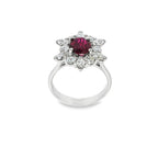 SORTIJA RUBI Y DIAMANTES