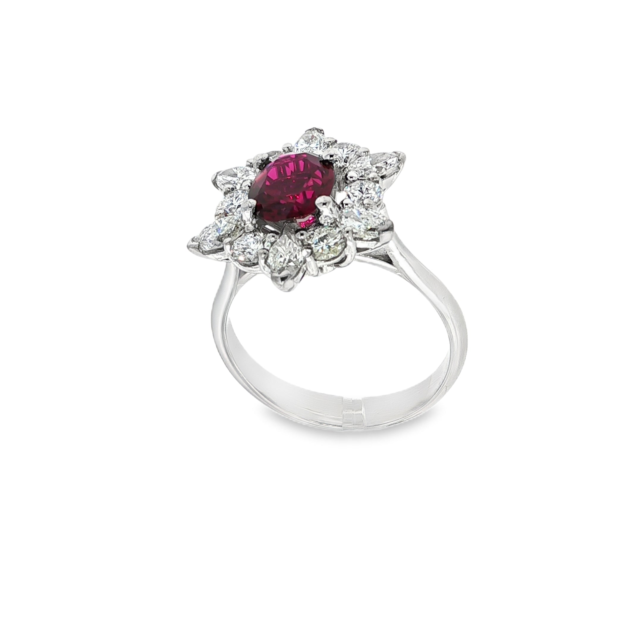 SORTIJA RUBI Y DIAMANTES