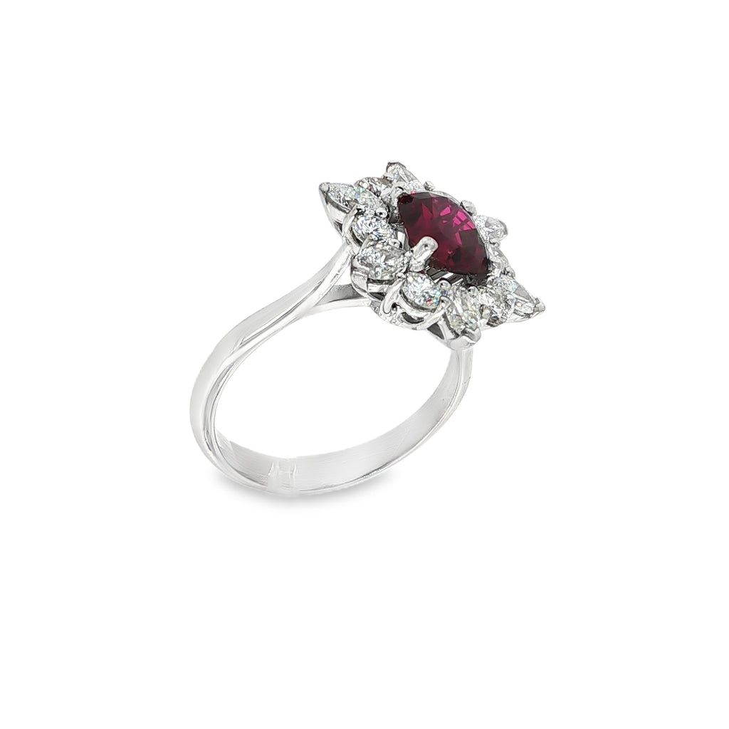SORTIJA RUBI Y DIAMANTES