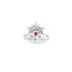 SORTIJA RUBI Y DIAMANTES