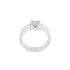 SOLITARIO HOMBRE ORO BLANCO CON DIAMANTE