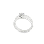 SOLITARIO HOMBRE ORO BLANCO CON DIAMANTE