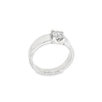 SOLITARIO HOMBRE ORO BLANCO CON DIAMANTE