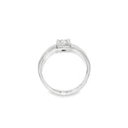 SOLITARIO HOMBRE ORO BLANCO CON DIAMANTE