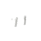 PENDIENTES DE ORO BLANCO CON CIRCONITAS