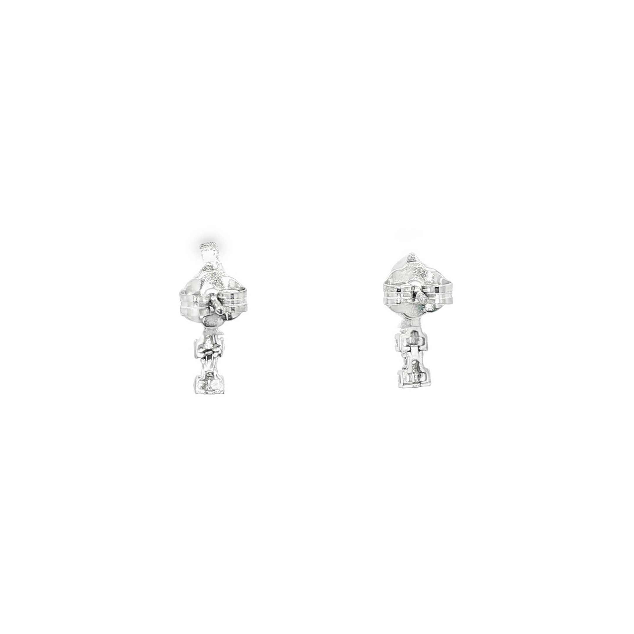 PENDIENTES DE ORO BLANCO CON CIRCONITAS