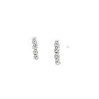 PENDIENTES DE ORO BLANCO CON CIRCONITAS