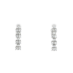 PENDIENTES DE ORO BLANCO CON CIRCONITAS