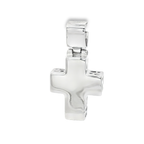 CRUZ DE ORO BLANCO CON DIAMANTES