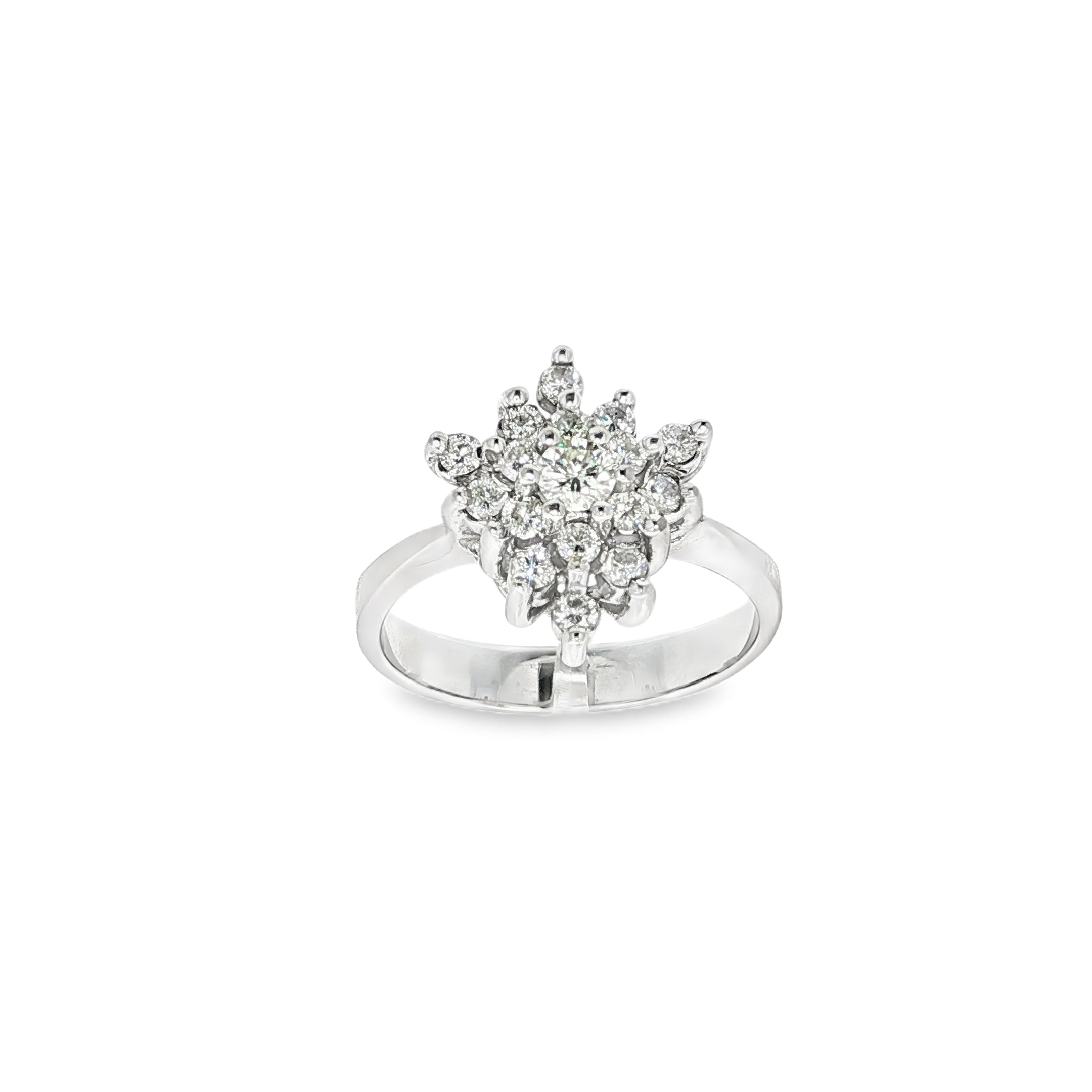 CONJUNTO ORO BLANCO CON BRILLANTES