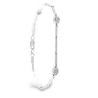 CONJUNTO COLLAR, PULSERA, SORTIJA Y PENDIENTES ORO BLANCO Y BRILLANTES