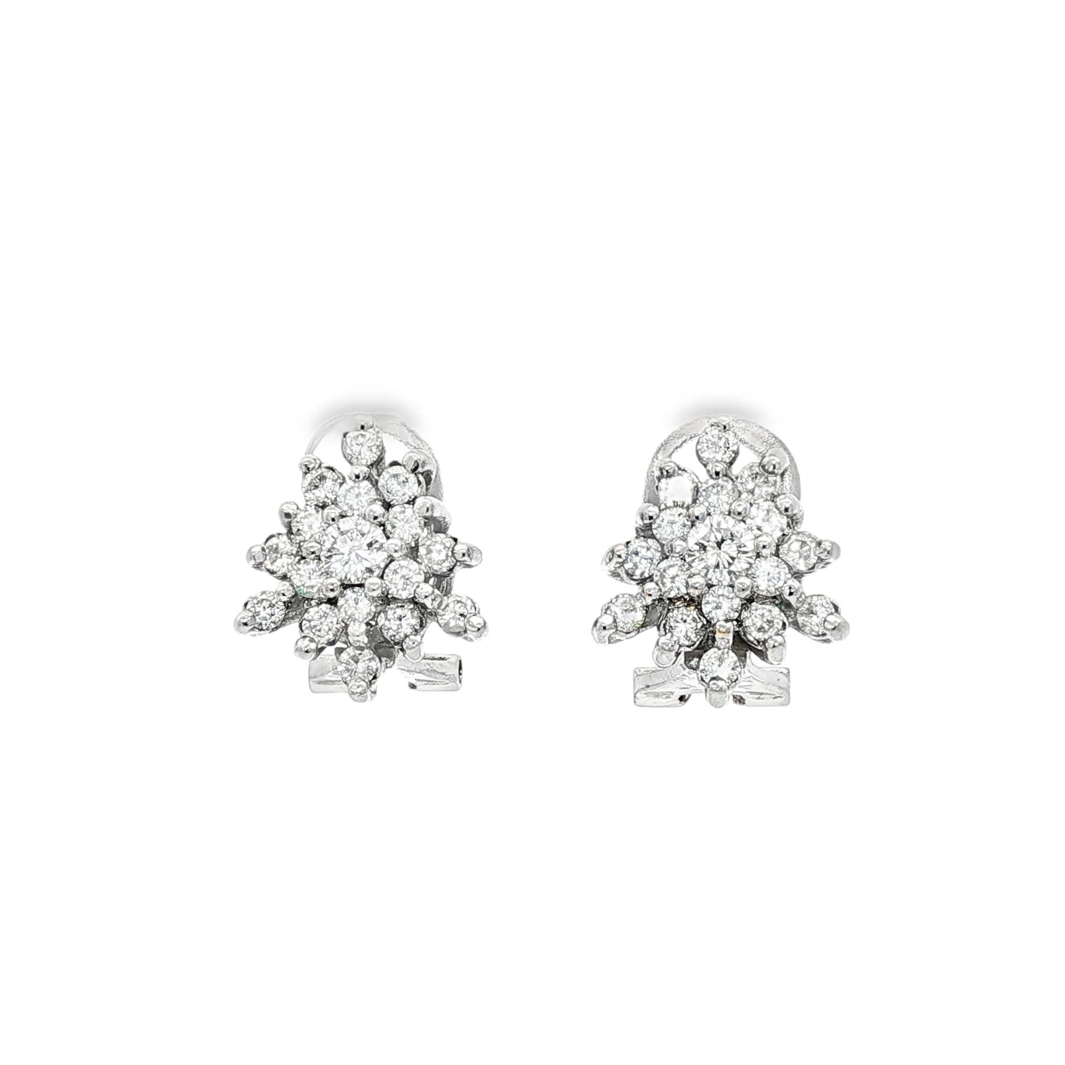 CONJUNTO ORO BLANCO CON BRILLANTES