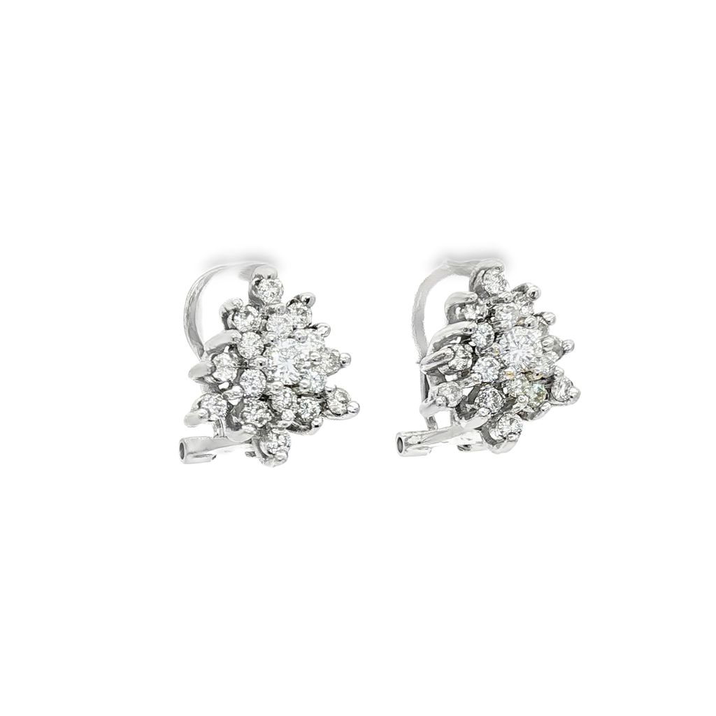 CONJUNTO ORO BLANCO CON BRILLANTES