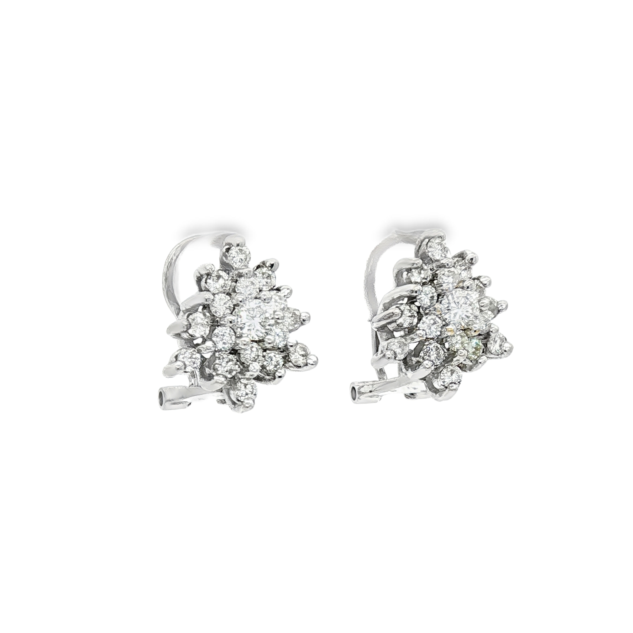CONJUNTO ORO BLANCO CON BRILLANTES