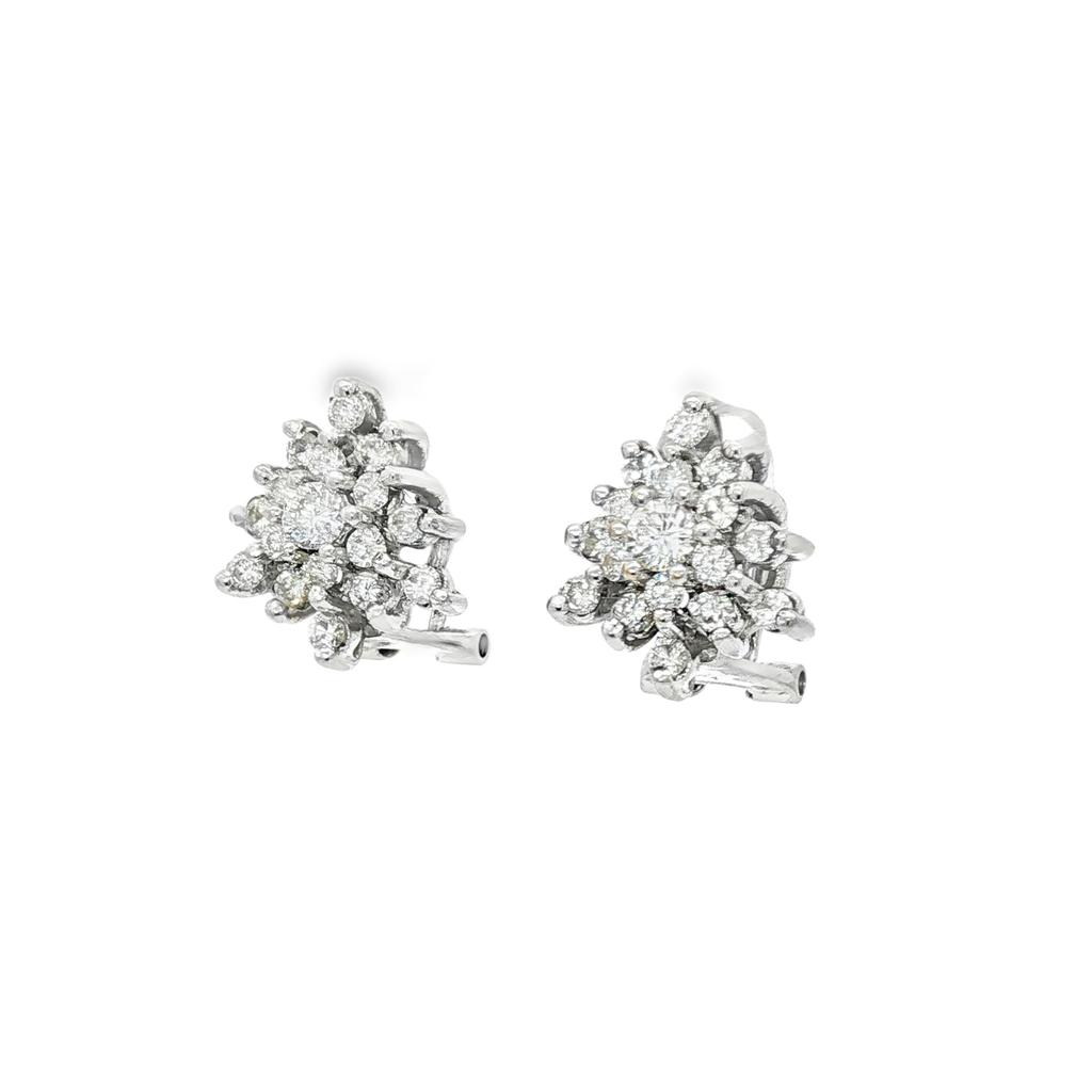 CONJUNTO ORO BLANCO CON BRILLANTES