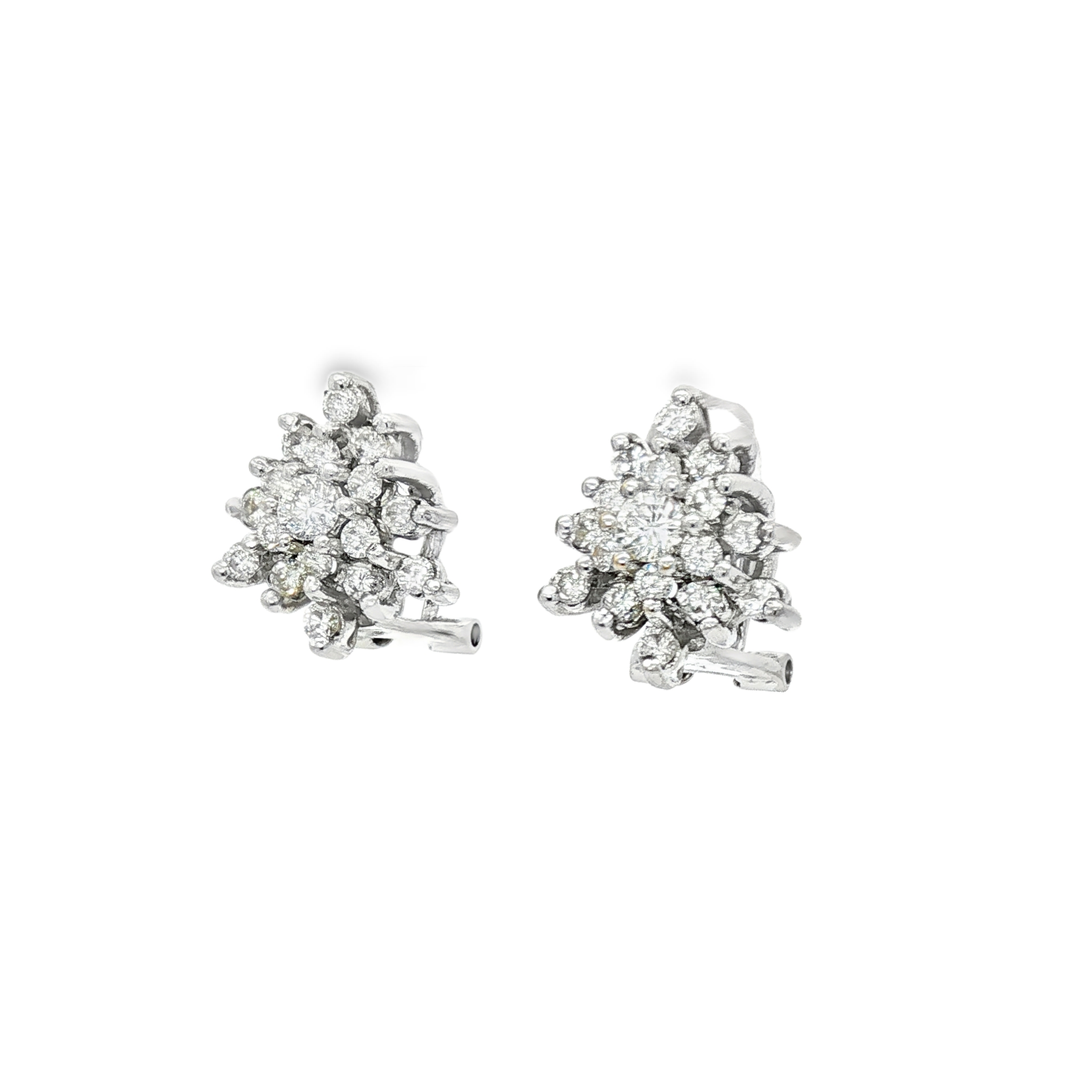 CONJUNTO ORO BLANCO CON BRILLANTES