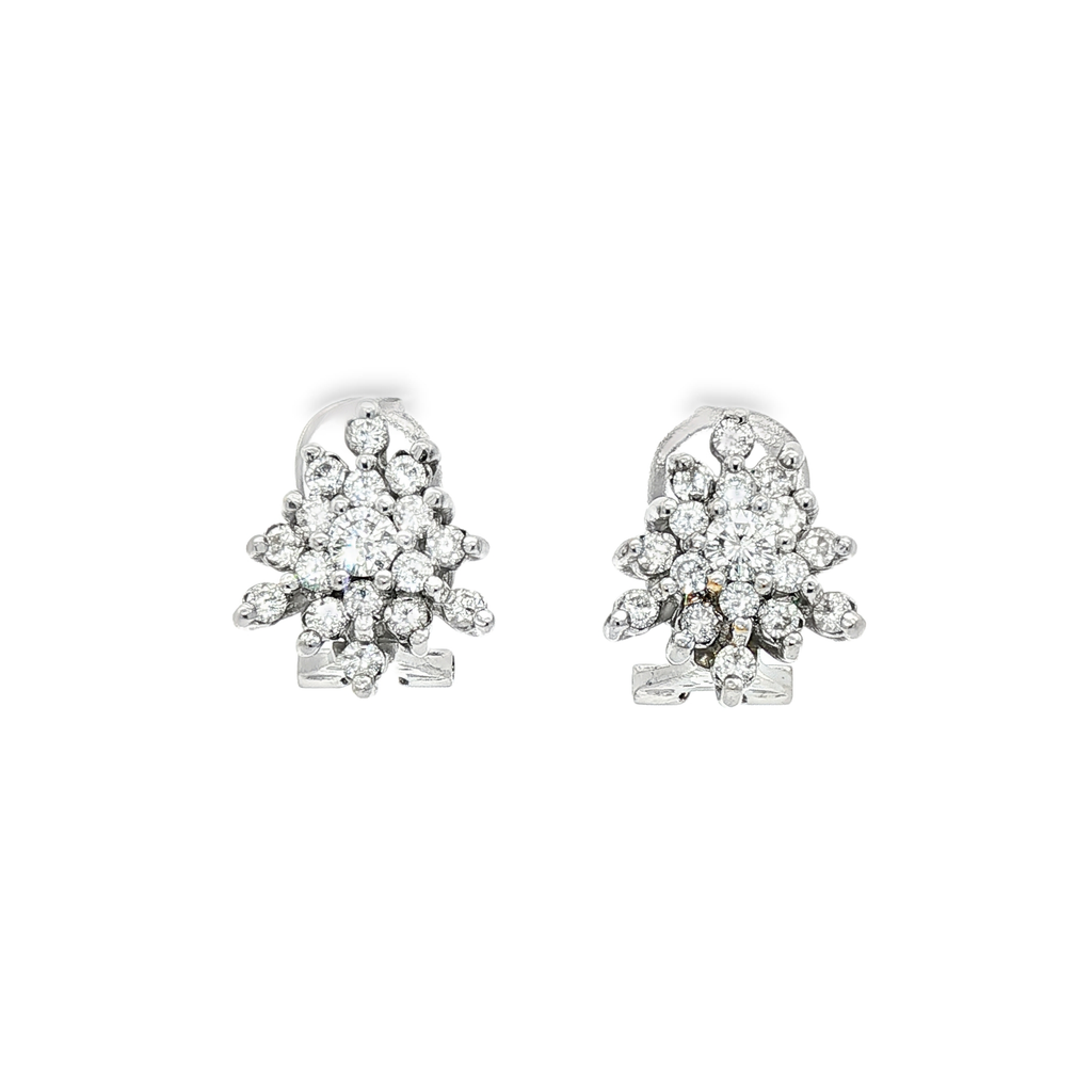CONJUNTO ORO BLANCO CON BRILLANTES