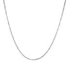 CADENA COLA DE RATON ORO BLANCO