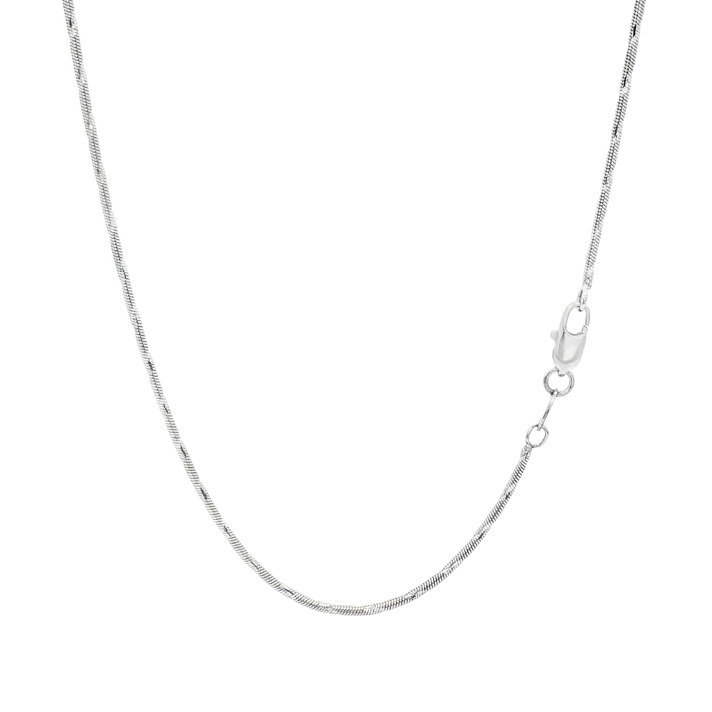 CADENA COLA DE RATON ORO BLANCO