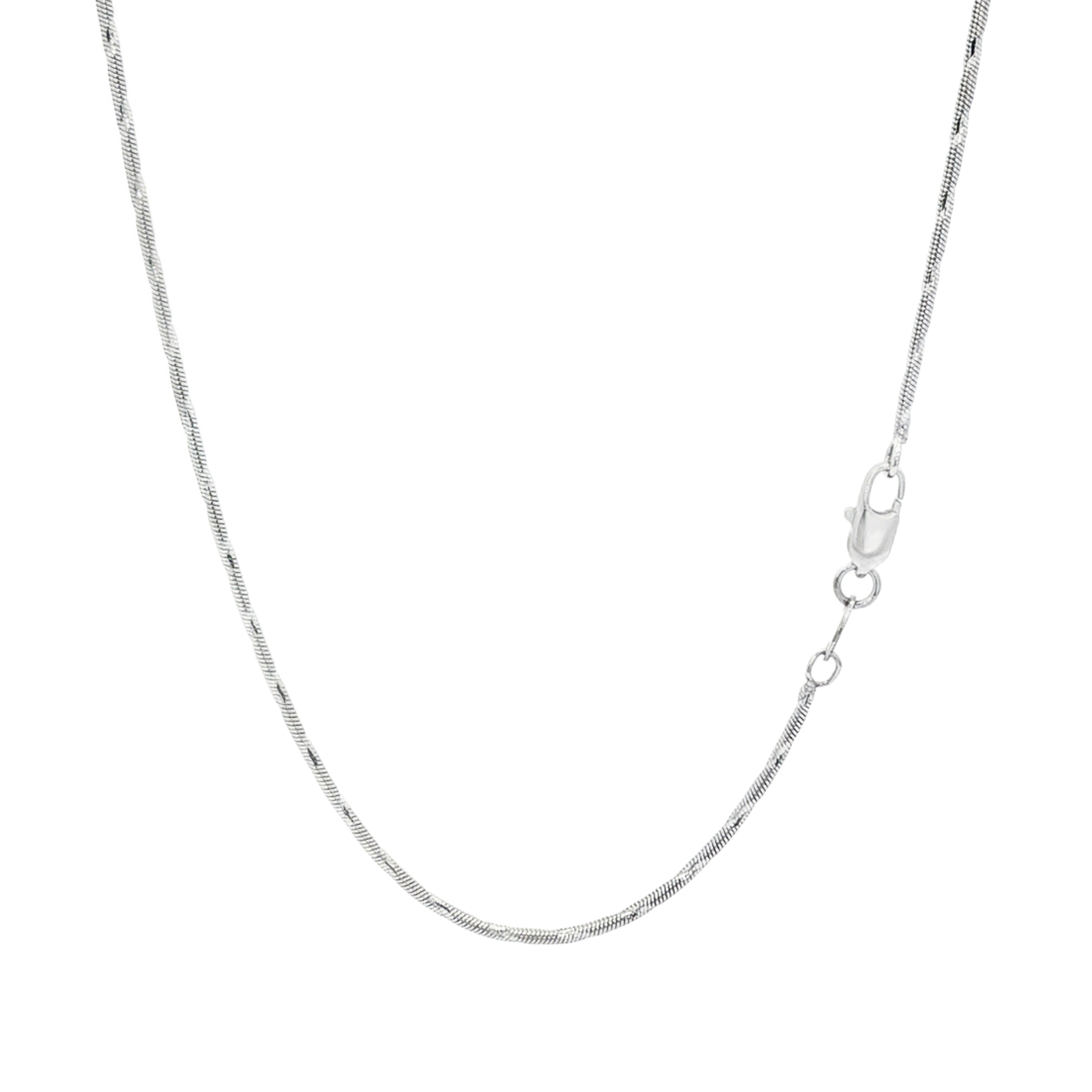 CADENA COLA DE RATON ORO BLANCO