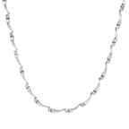COLLAR ORO BLANCO CON BRILLANTES