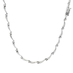 COLLAR ORO BLANCO CON BRILLANTES