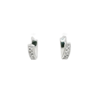 PENDIENTES DE ORO BLANCO CON CIRCONITAS