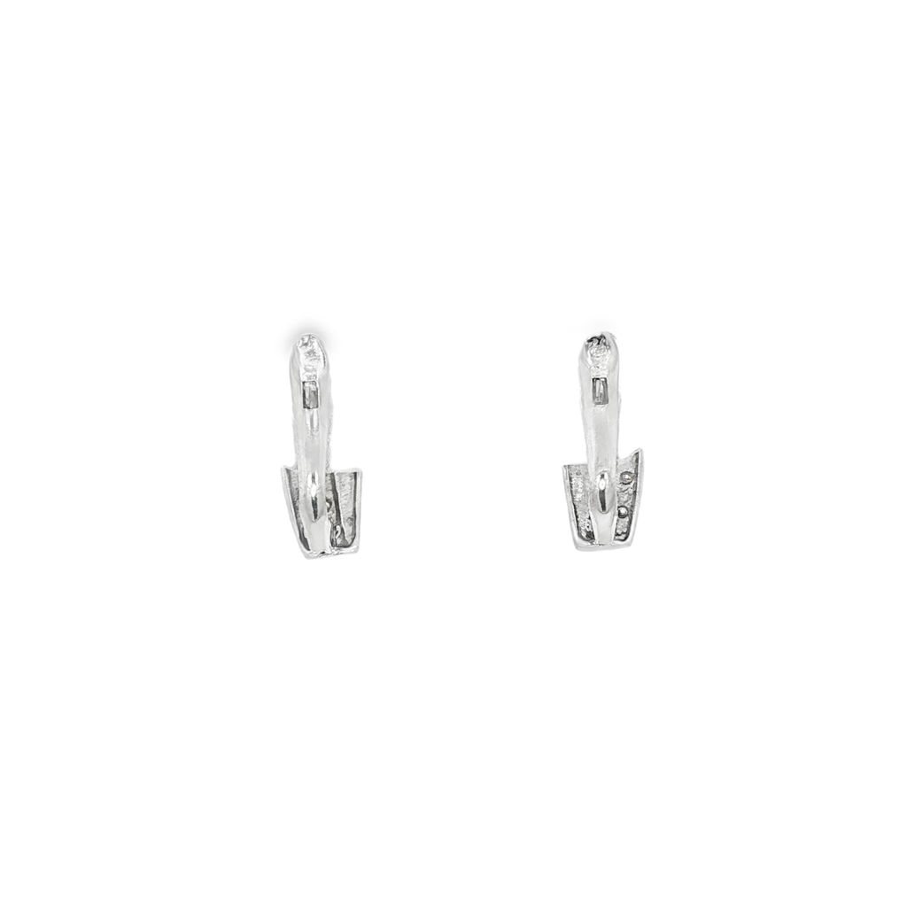 PENDIENTES DE ORO BLANCO CON CIRCONITAS