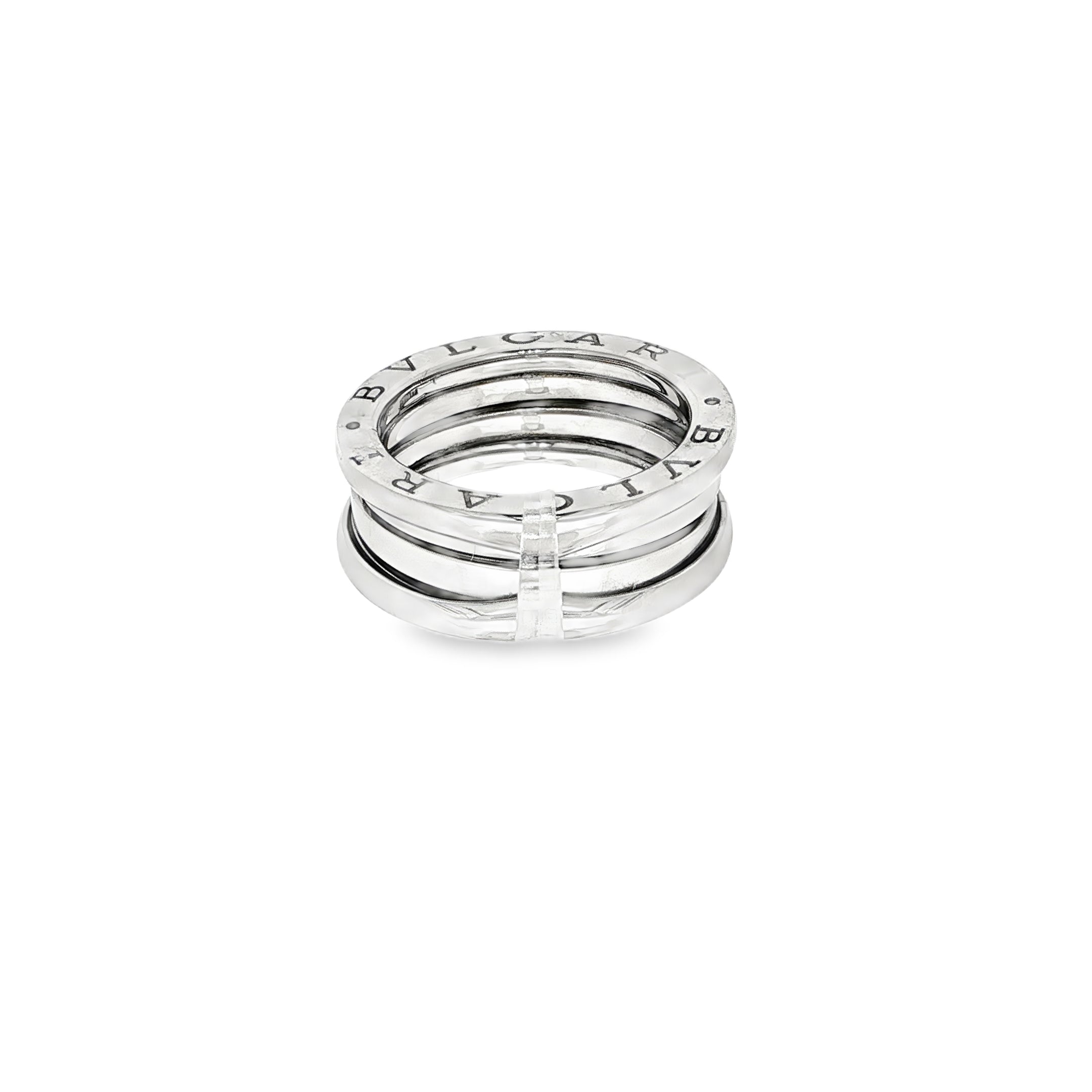 ANILLO BVLGARI DE ORO BLANCO