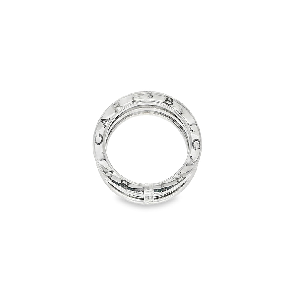 ANILLO BVLGARI DE ORO BLANCO
