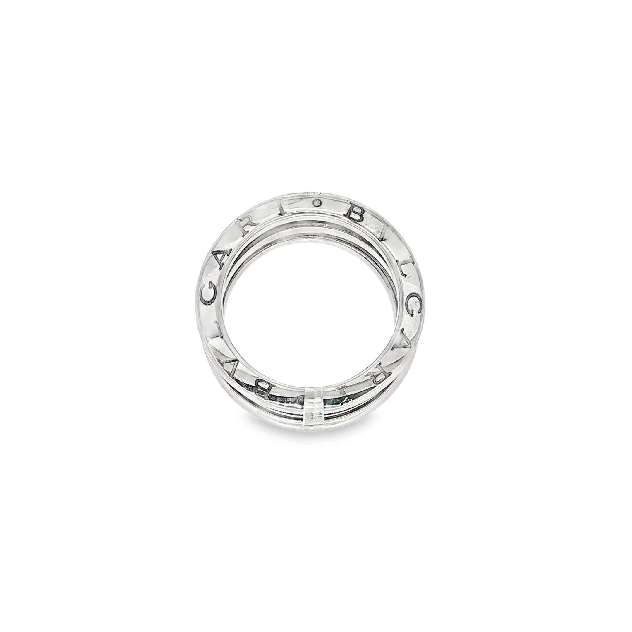 ANILLO BVLGARI DE ORO BLANCO