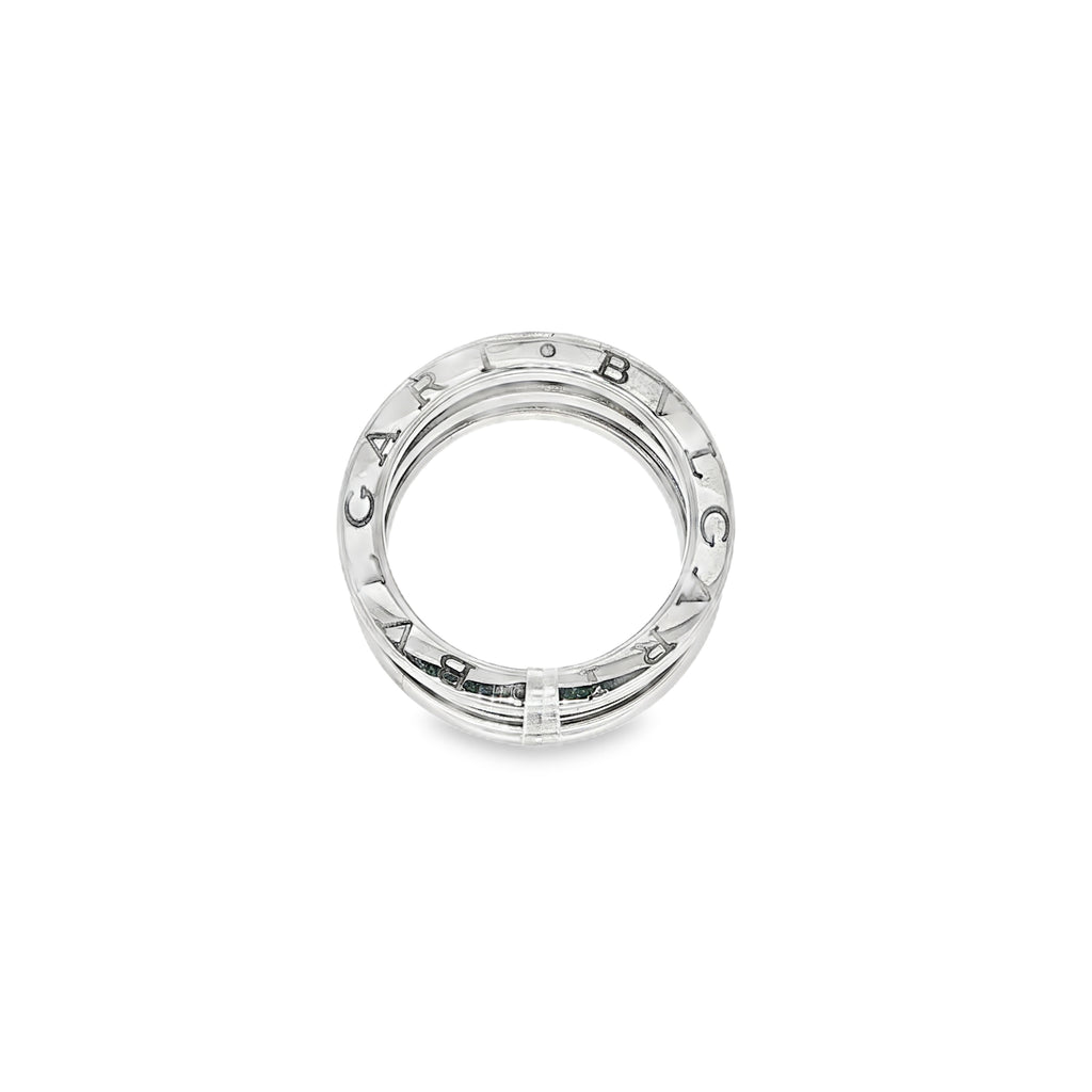 ANILLO BVLGARI DE ORO BLANCO