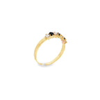 ANILLO CINQUILLO AZUL CON DIAMANTES